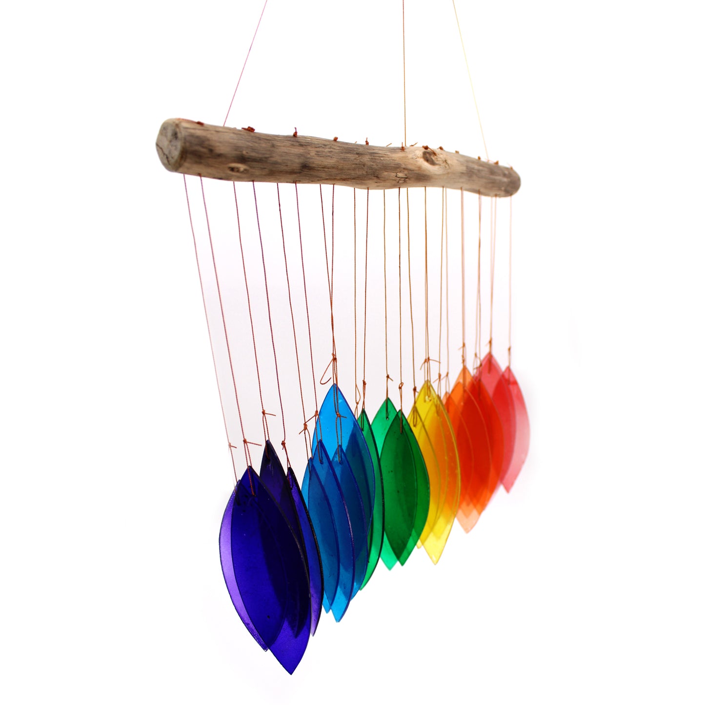 Love Wind Chimes Recycled Glass