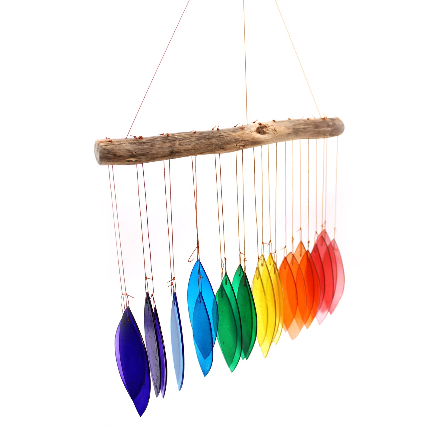 Love Wind Chimes Recycled Glass