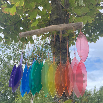 Love Wind Chimes Recycled Glass