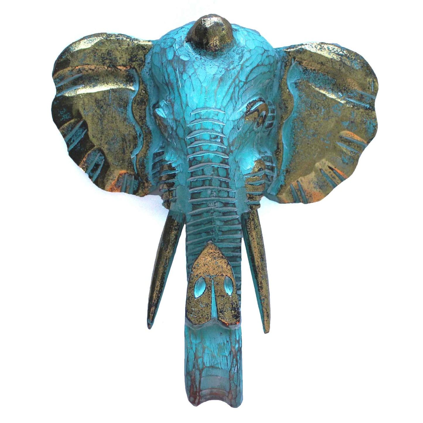 Wooden Elephant Head