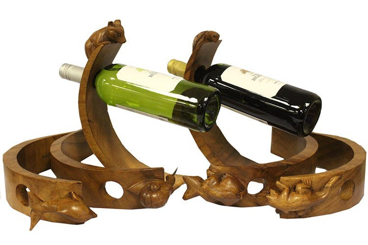 Wood Balance Wine Holders