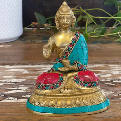 Buddhafigur aus Messing