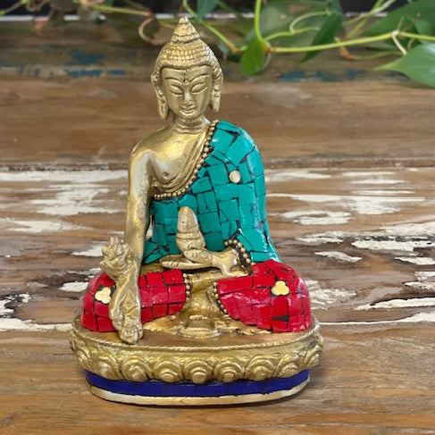 Buddhafigur aus Messing