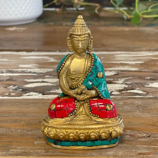 Buddhafigur aus Messing