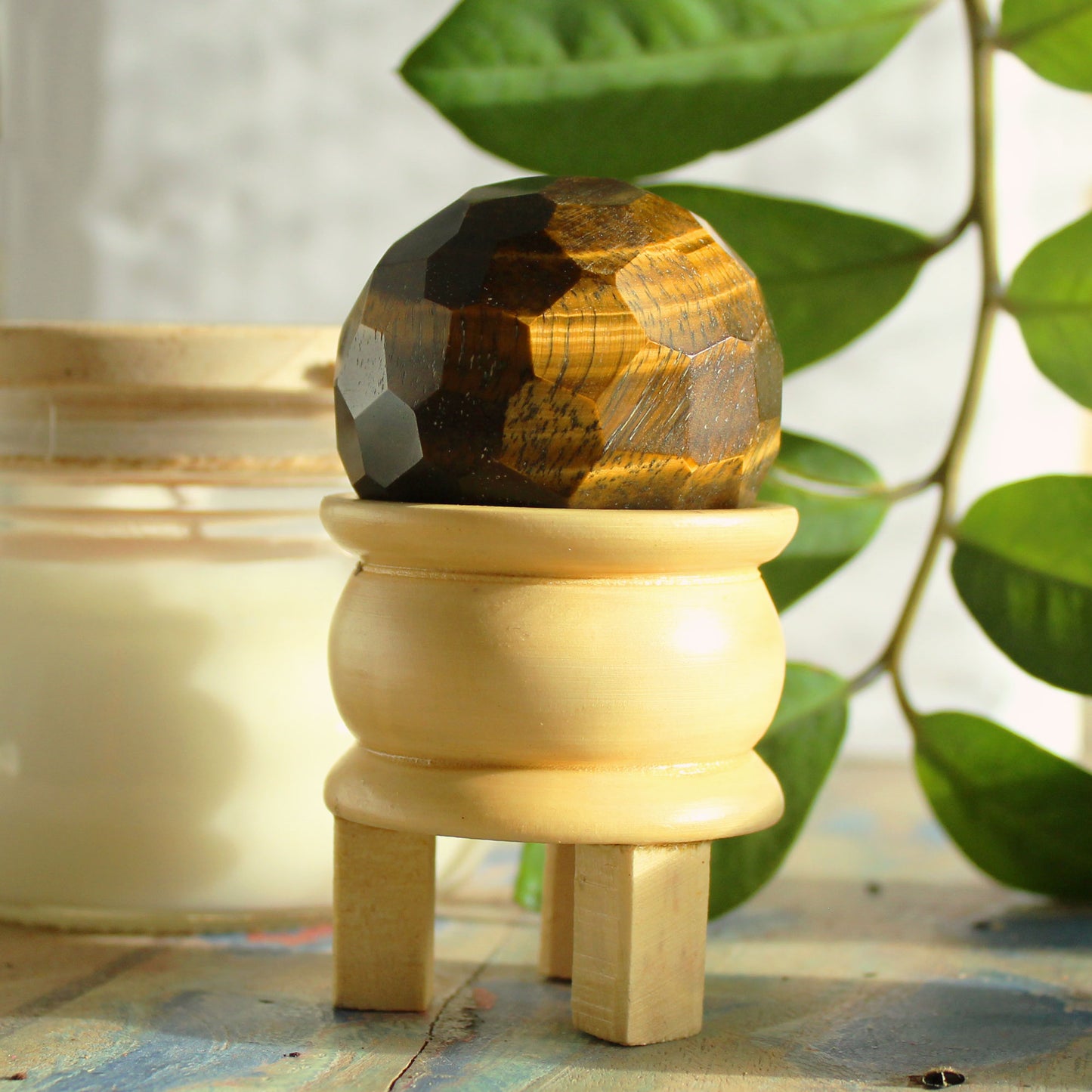 Gemstone Healing Balls with Stand