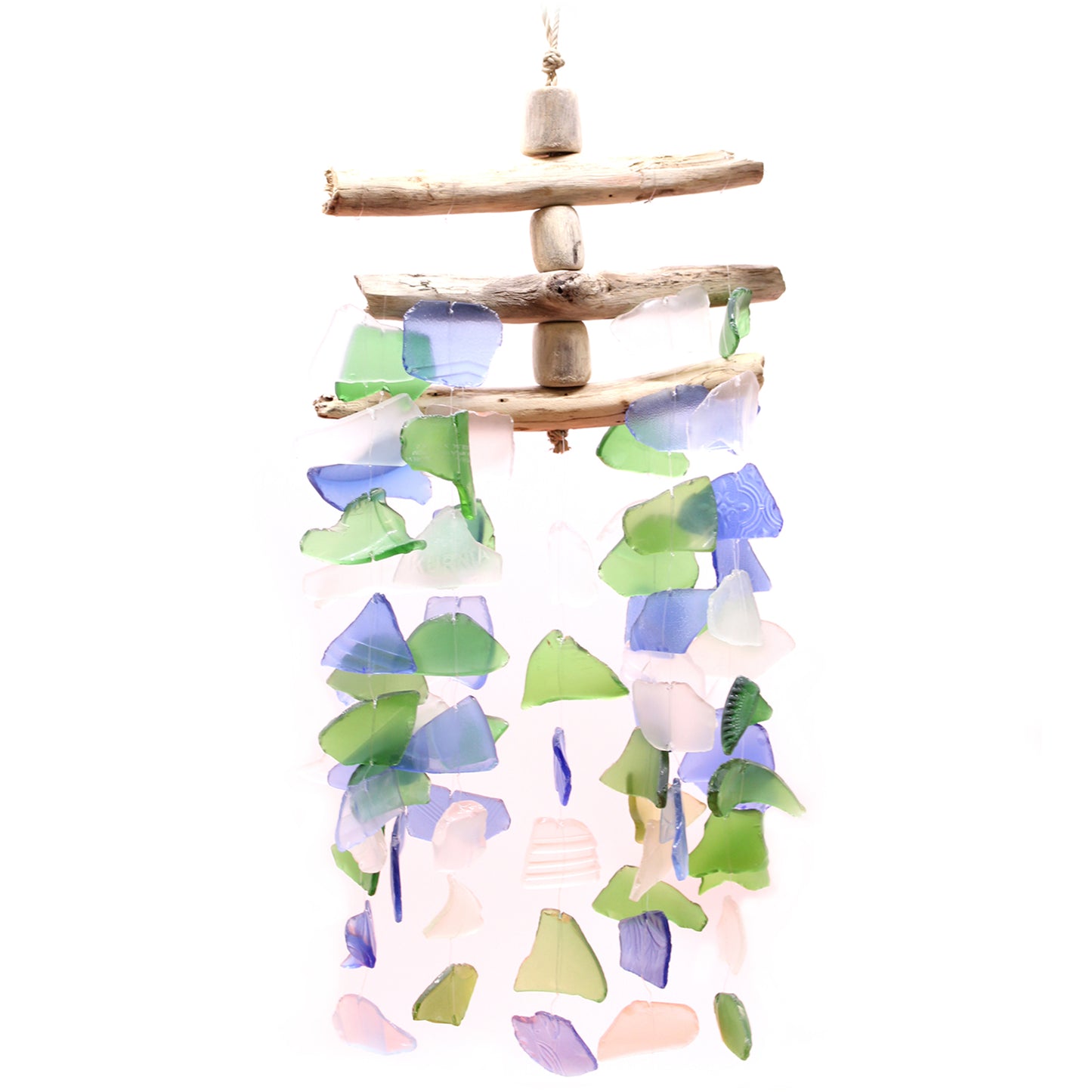 Three Stick Wind Chimes Recycled Glass