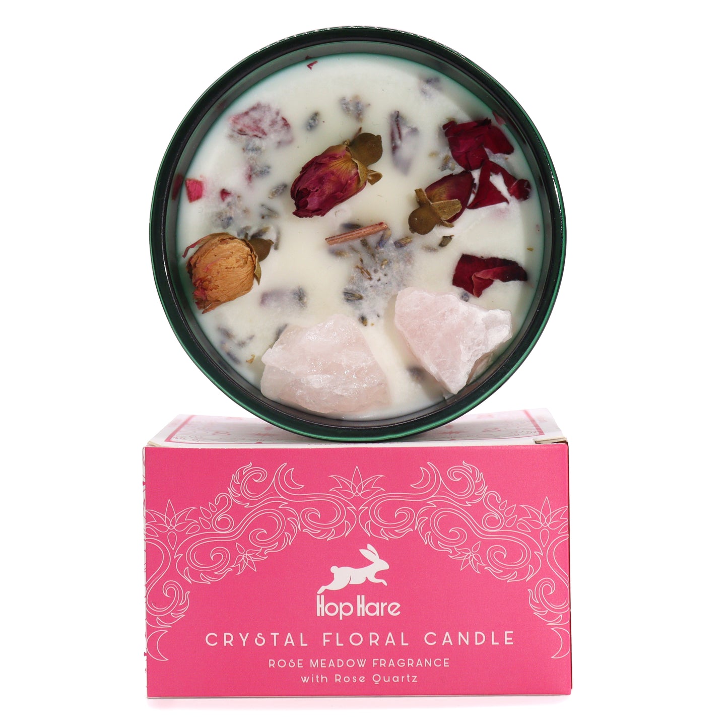 Crystal Floral Candle