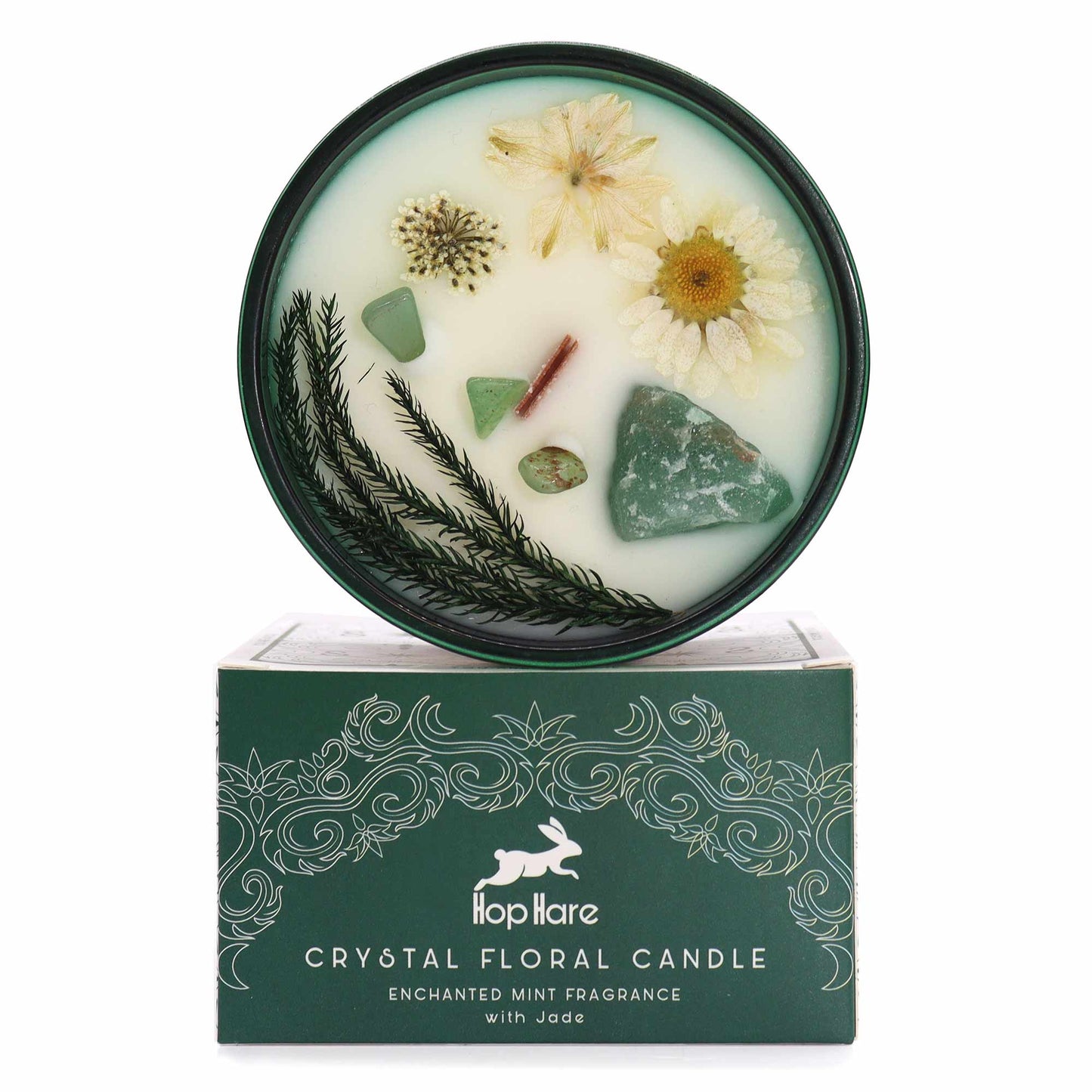 Crystal Floral Candle