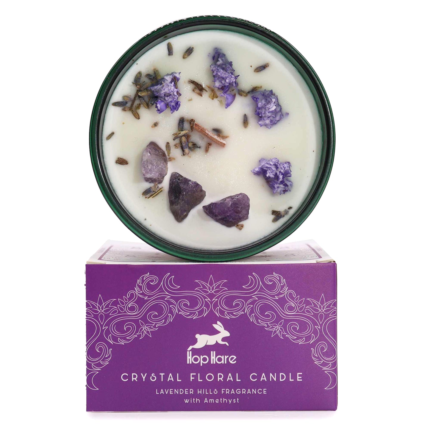 Crystal Floral Candle