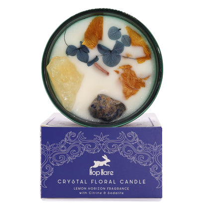 Crystal Floral Candle