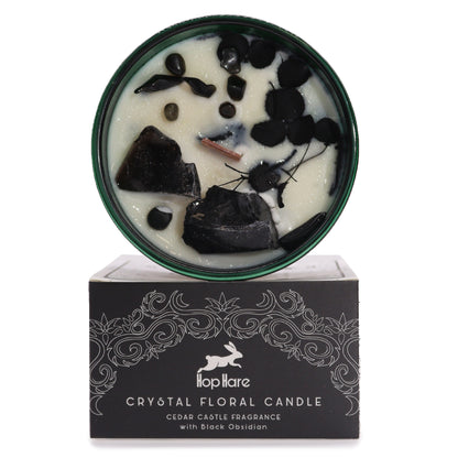 Crystal Floral Candle