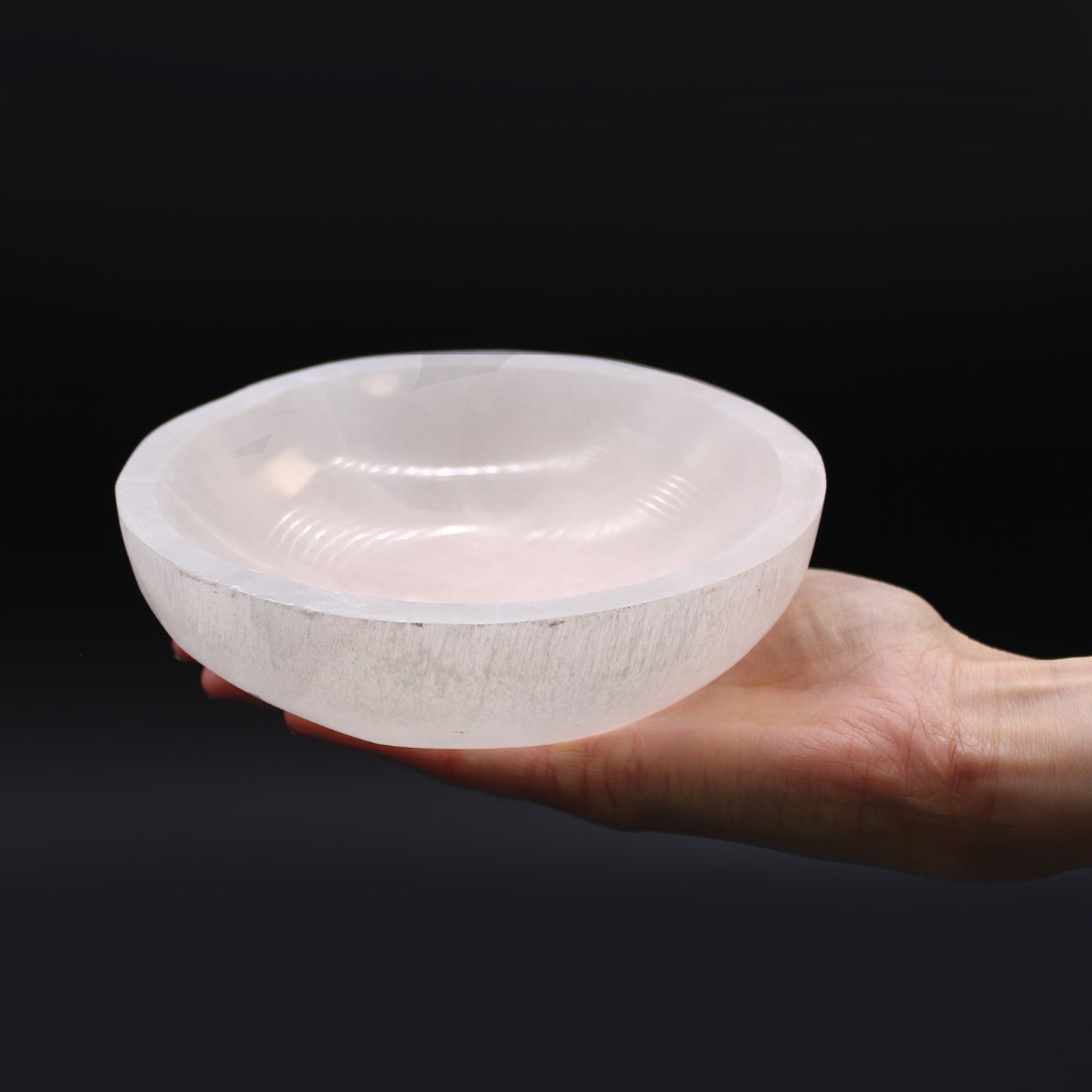 Selenite Round Bowl