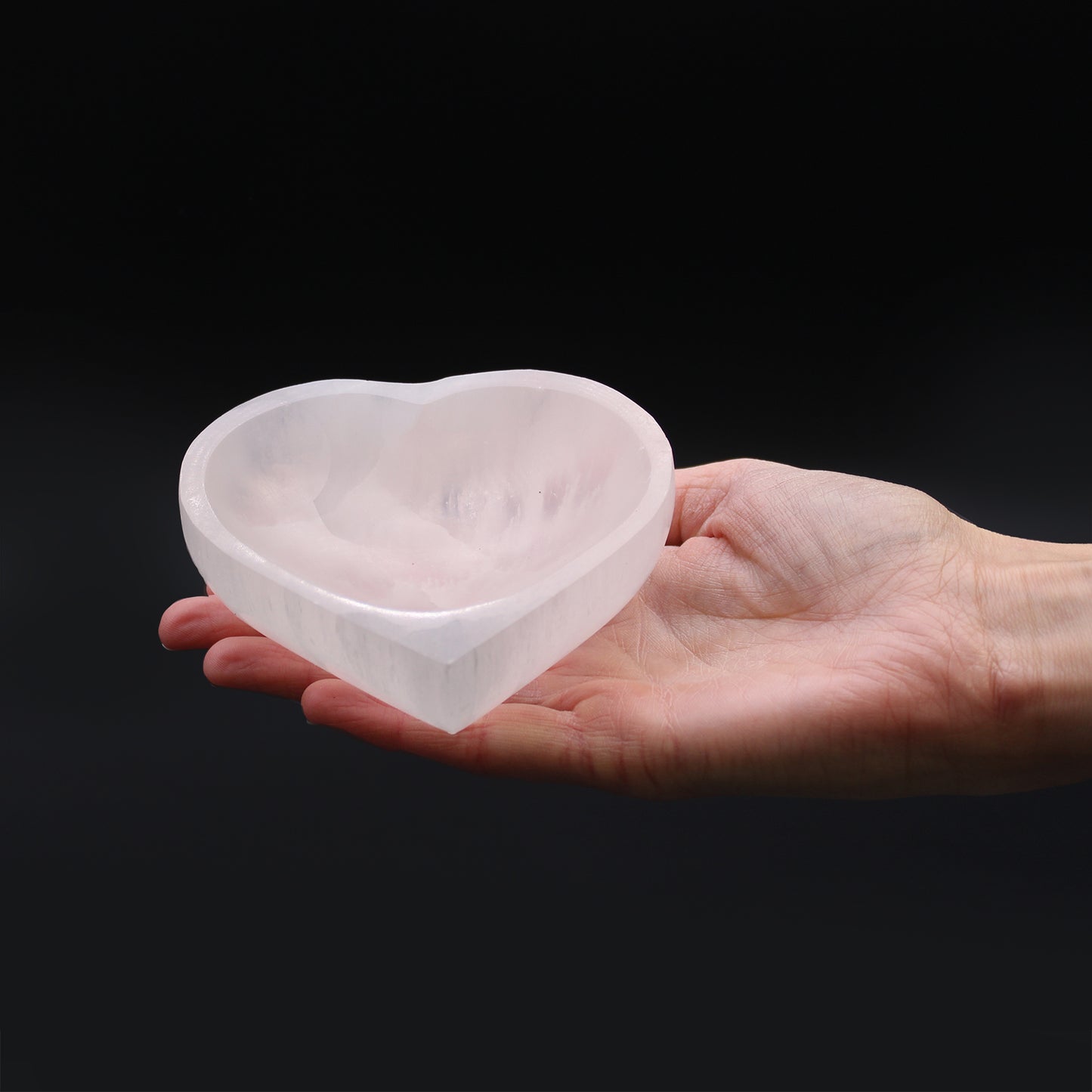 Selenite Heart Bowl