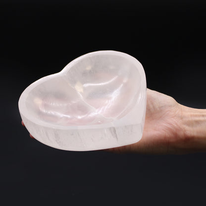 Selenite Heart Bowl