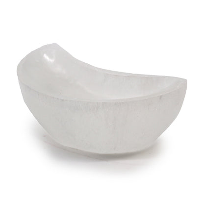 Selenite Moon Bowl