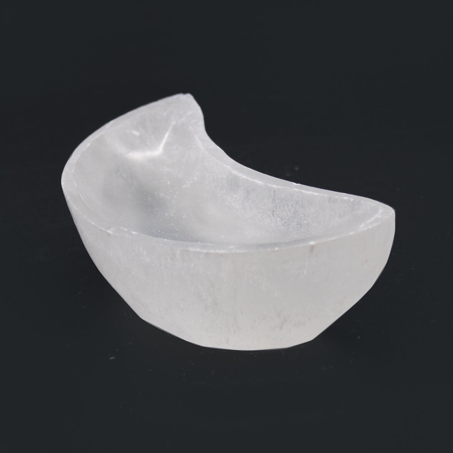 Selenite Moon Bowl