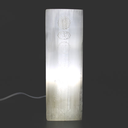 Selenite Block Lamp