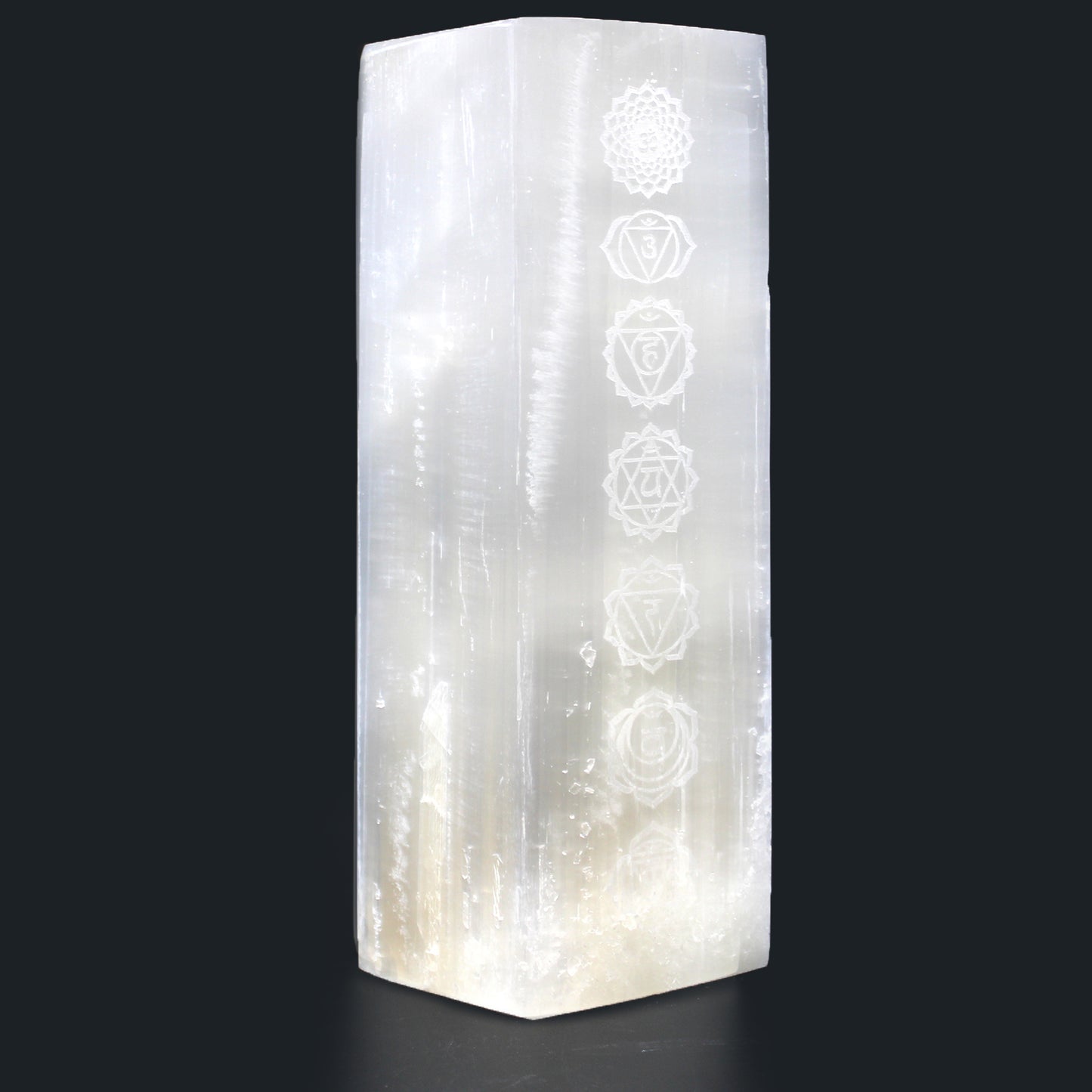 Selenite Block Lamp