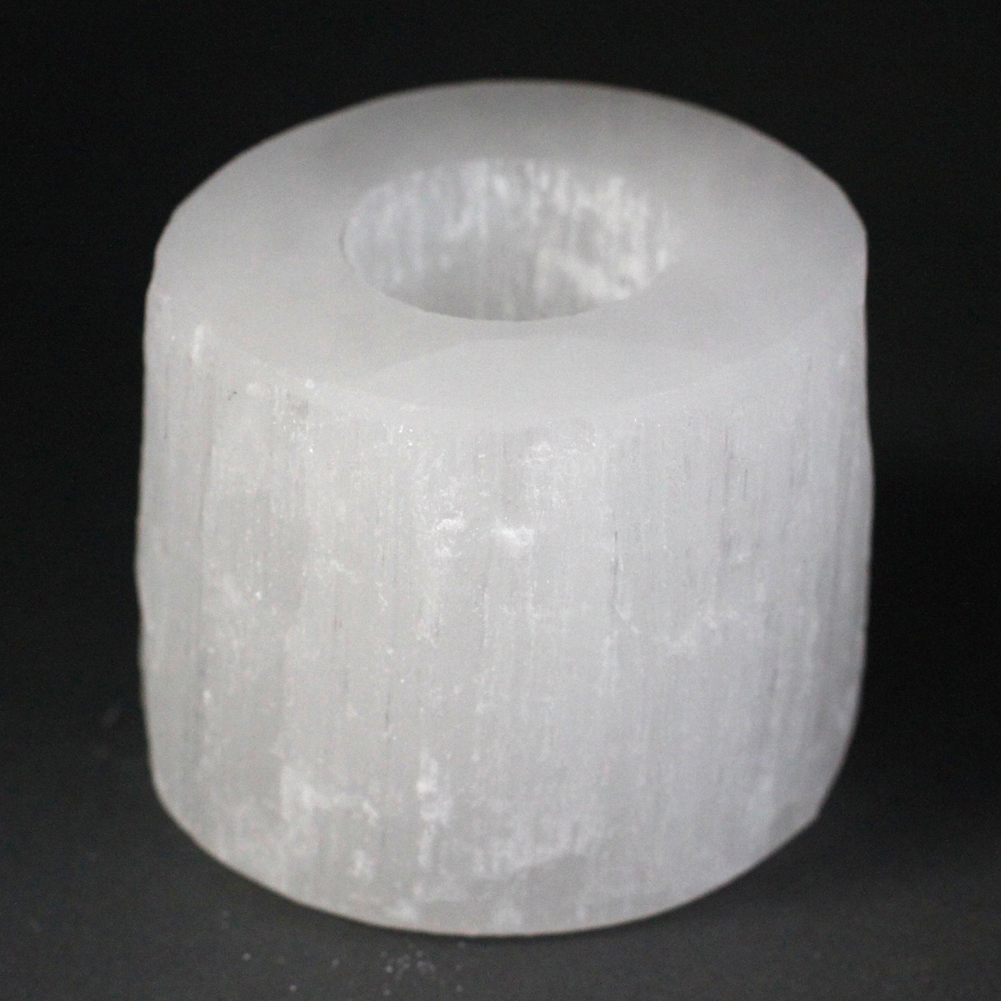 Selenite Candle Holder - 8 cm