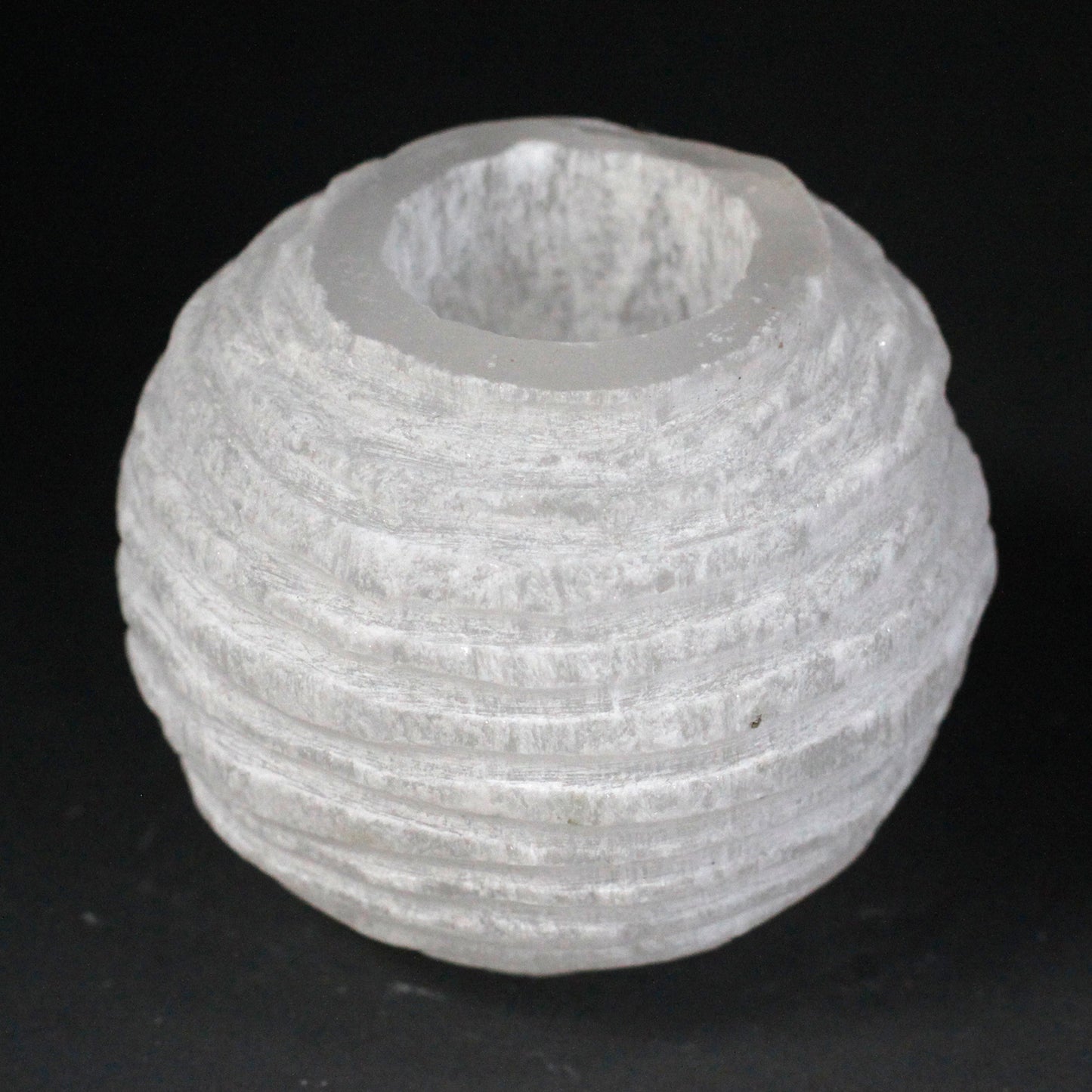 Selenite Candle Holder - 8 cm