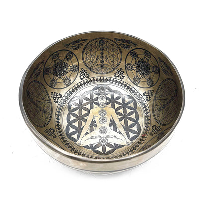 Tibetan Healing Engraved Bowl