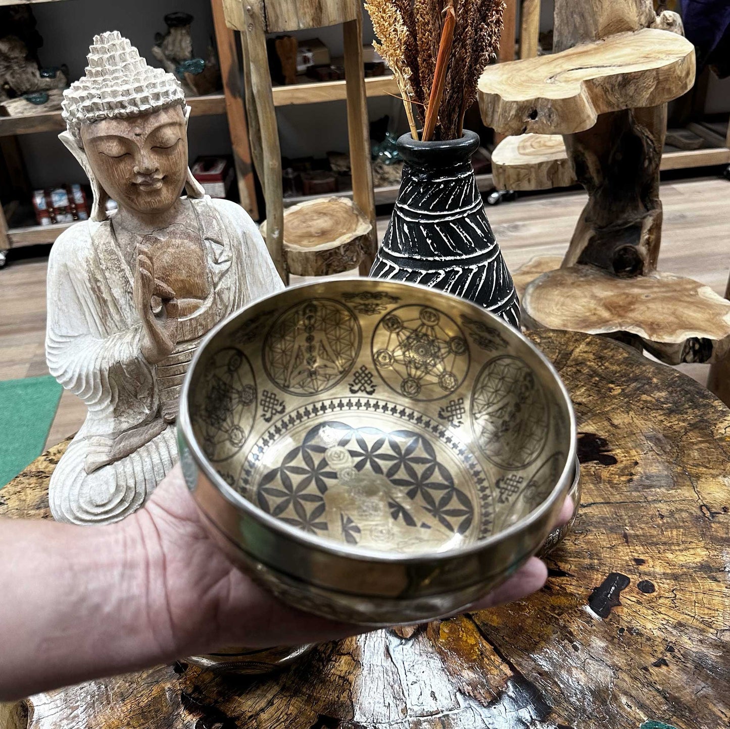 Tibetan Healing Engraved Bowl