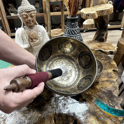 Tibetan Healing Engraved Bowl