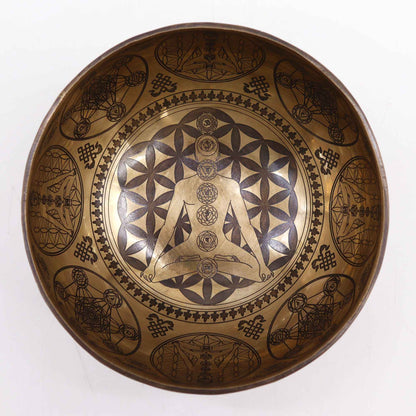 Tibetan Healing Engraved Bowl