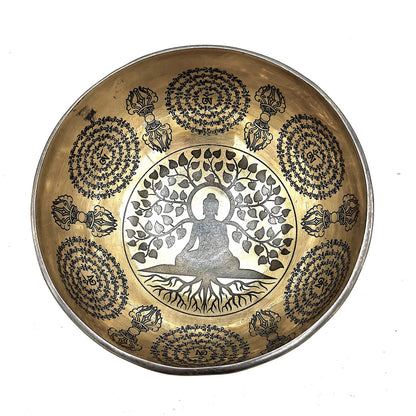 Tibetan Healing Engraved Bowl