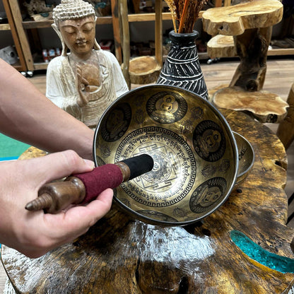 Tibetan Healing Engraved Bowl