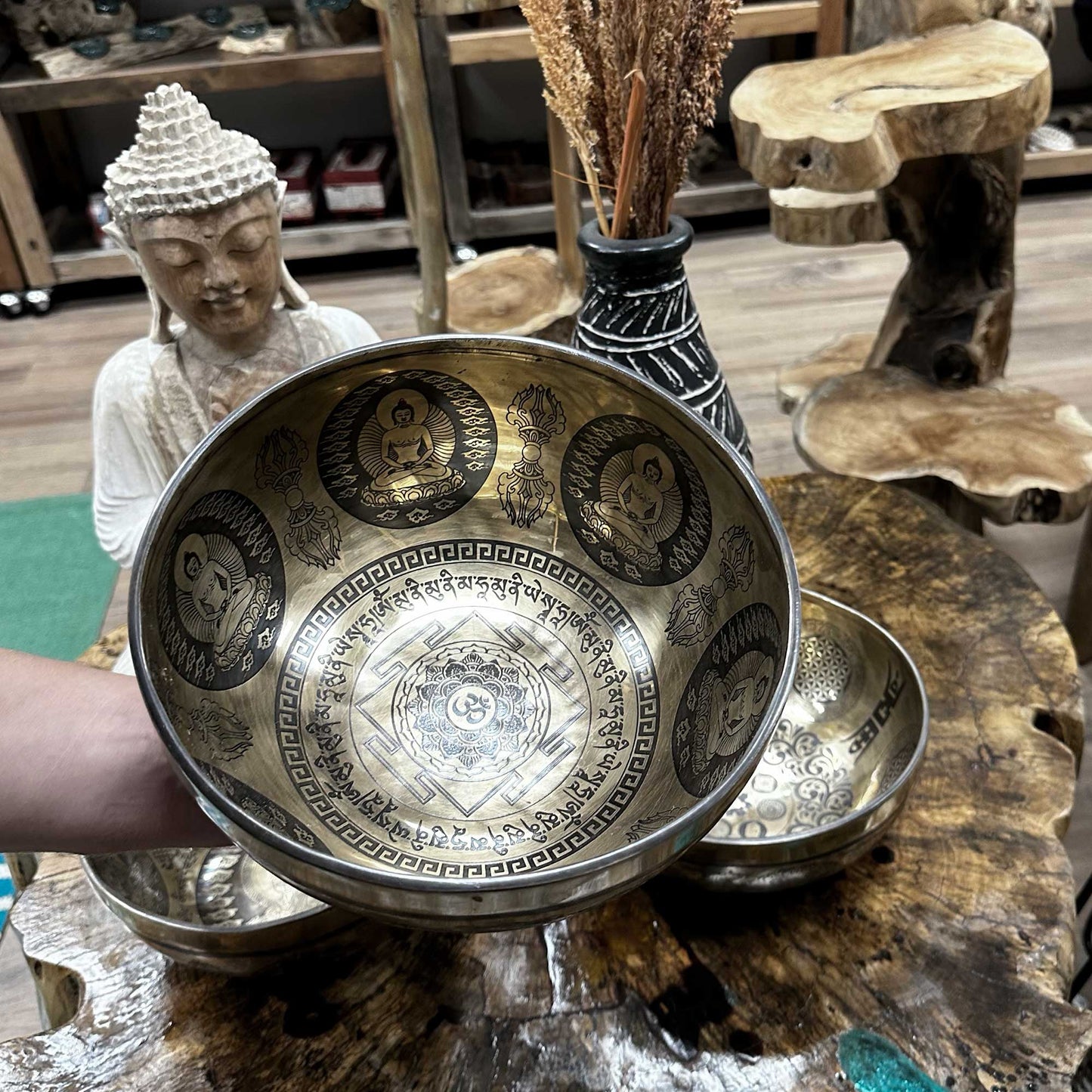 Tibetan Healing Engraved Bowl