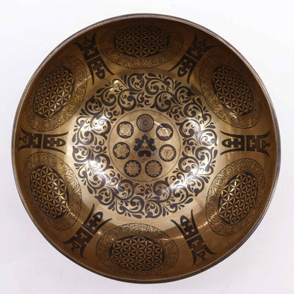 Tibetan Healing Engraved Bowl