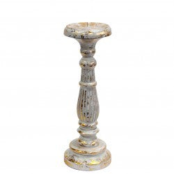 White Vintage Candle Stand