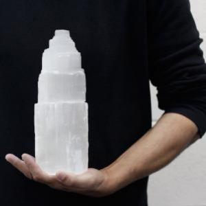 Selenite Tower Lamps